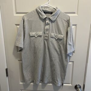 Travis‎ Mathew Golf Shirt Double Front Pocket Size L